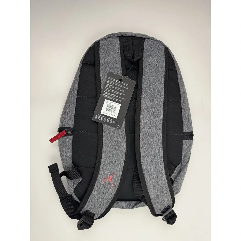 Nike Air Jordan Jumpman Carbon Heather/Gym Red Kid Large Backpack 13